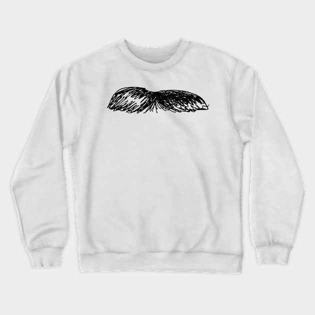 Moustache Crewneck Sweatshirt by SWON Design